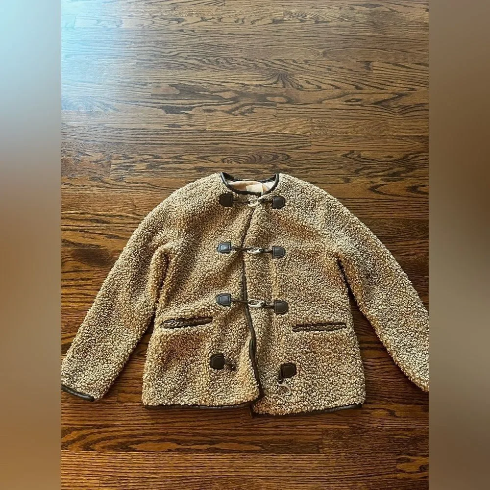 Faux Fur Toggle Coat by Avec Les Filles